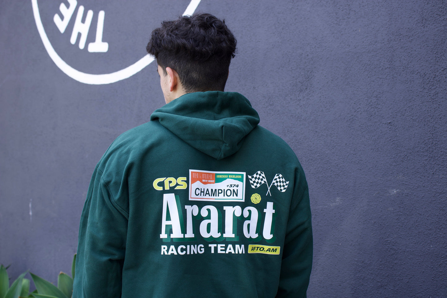 (PRE-ORDER) +374 Racing Hoodie (Dark Green)