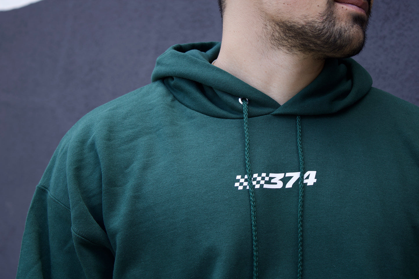 (PRE-ORDER) +374 Racing Hoodie (Dark Green)